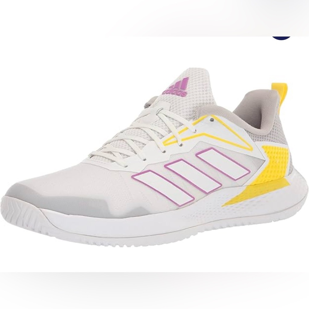 Adidas women’s defiant speed white lilac tennis‎ shoe 8.5